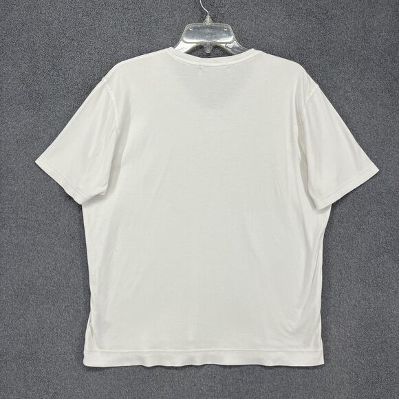 Raffi Shirt Mens Large White V Neck Tee T-Shirt Soft Cotton Basic Casual Top - Picture 11 of 15